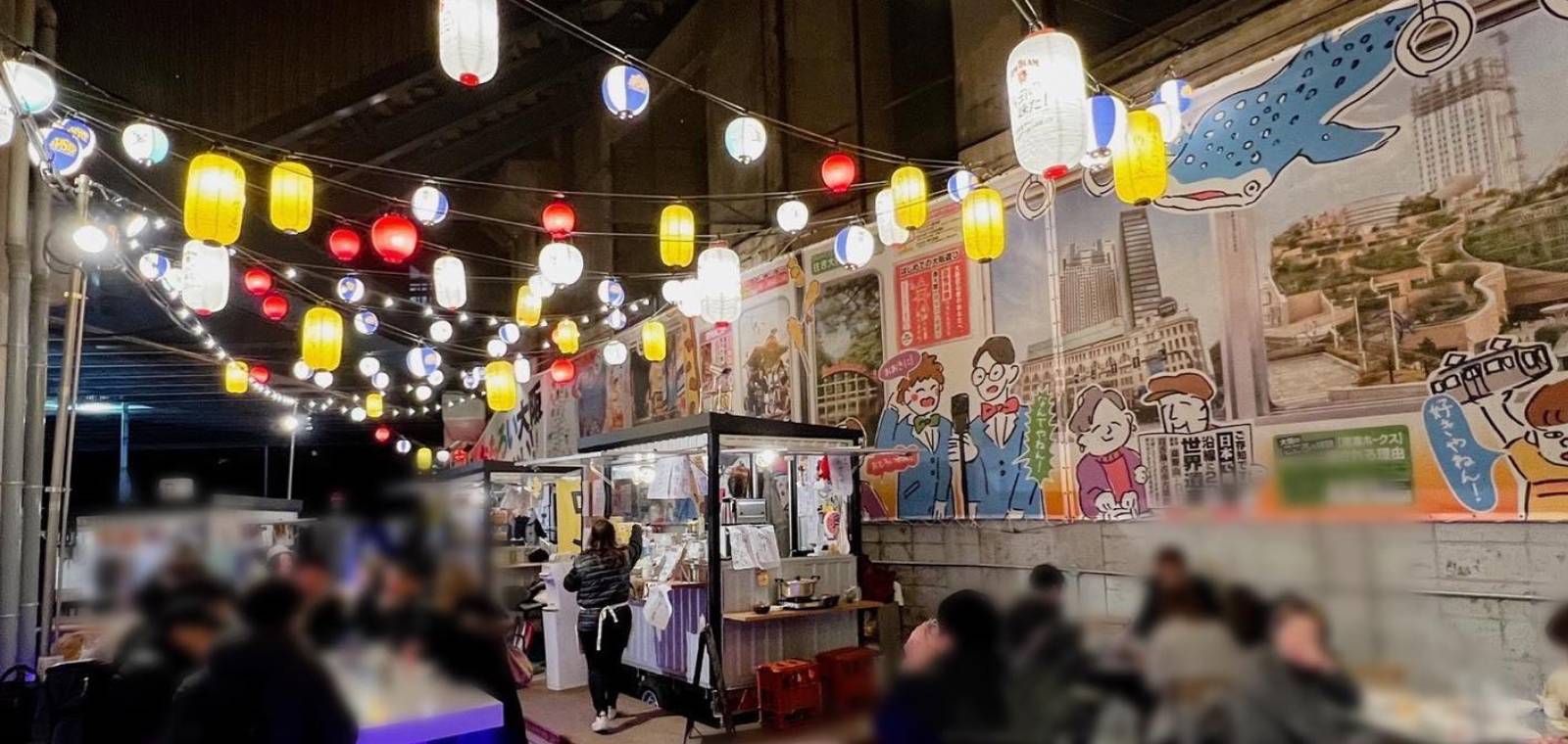 新今宮で屋台ならナニワフードガレージの外観